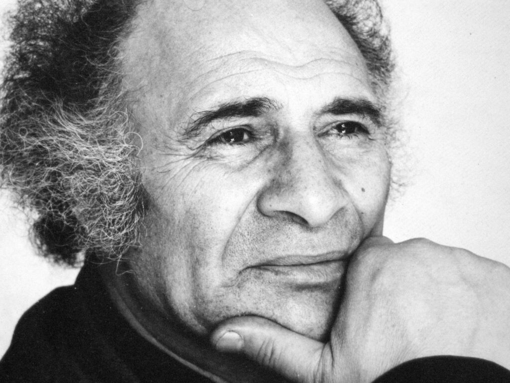 پرترهٔ سیاهوسفید استاد جلیل ضیاءپور، پدر نقاشی مدرن ایران