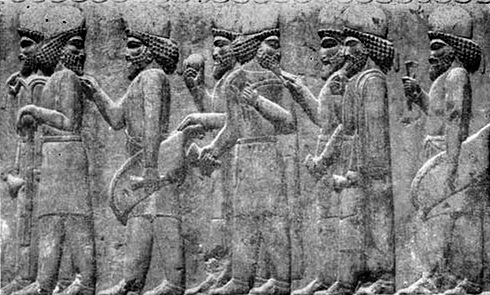 Relief of the appearance of the Median Aryan people at Persepolis