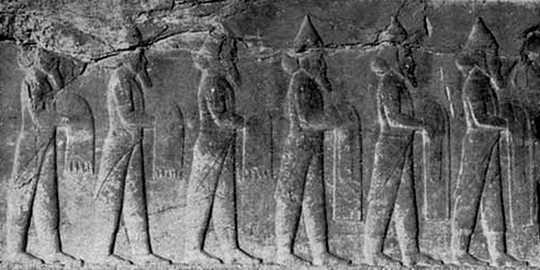 Relief of the general appearance of the Sogdians