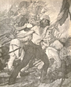 Another view: an old black-and-white photograph of the work