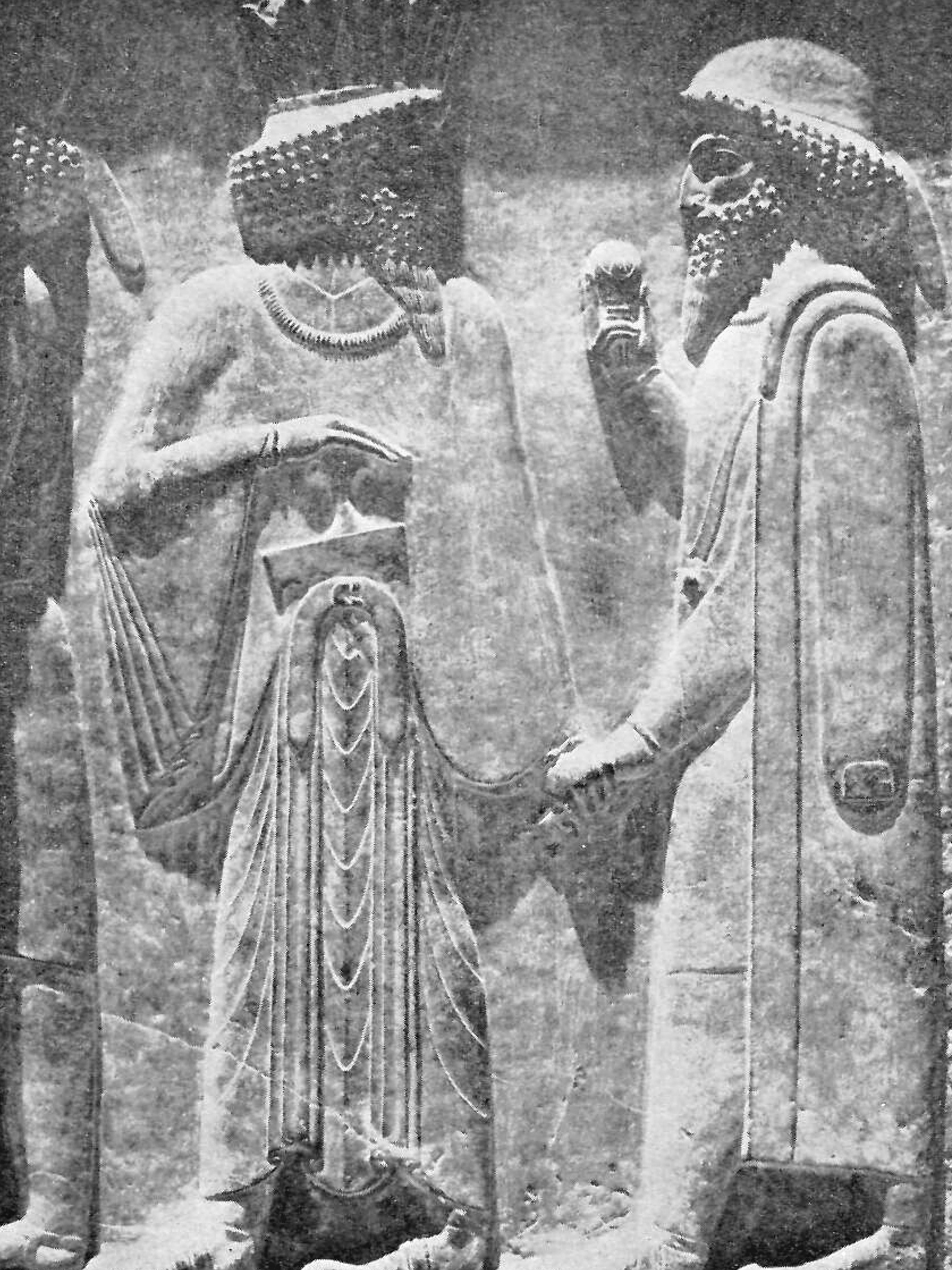 Relief of a Persian with a fluted hat