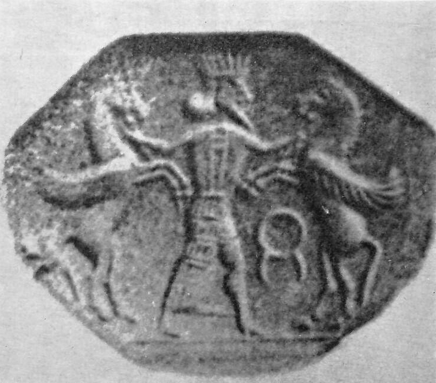 Seal design attributed to the Neo-Babylonian period